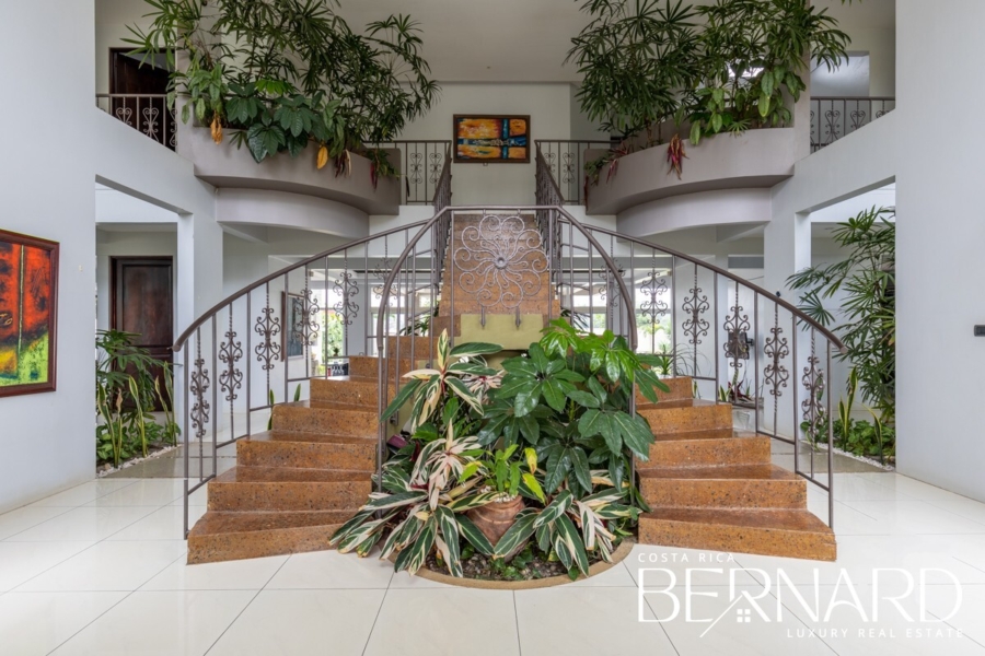 Landscape view of Las Palmeras Luxury Residence in San Ramon, showcasing the expansive estate and lush surroundings, ideal for buyers interested in luxury real estate in Costa Rica.