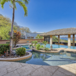 Luxurious estate, Hermosa Montaña, with pool and lush gardens in Playa Hermosa, Costa Rica.